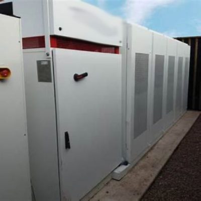 Battery Backup system installed in commercial building.